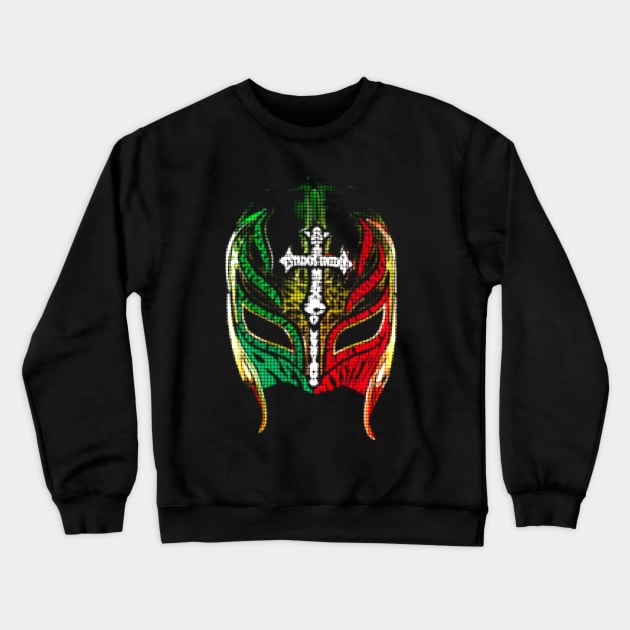 Mask Of Rey Misterio Crewneck Sweatshirt by Stars A Born